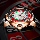 Design New NH35A Mechanical Watches Men Push Button Turn Russian Roulette Game Sapphire Mirror Diamond Dial Men&