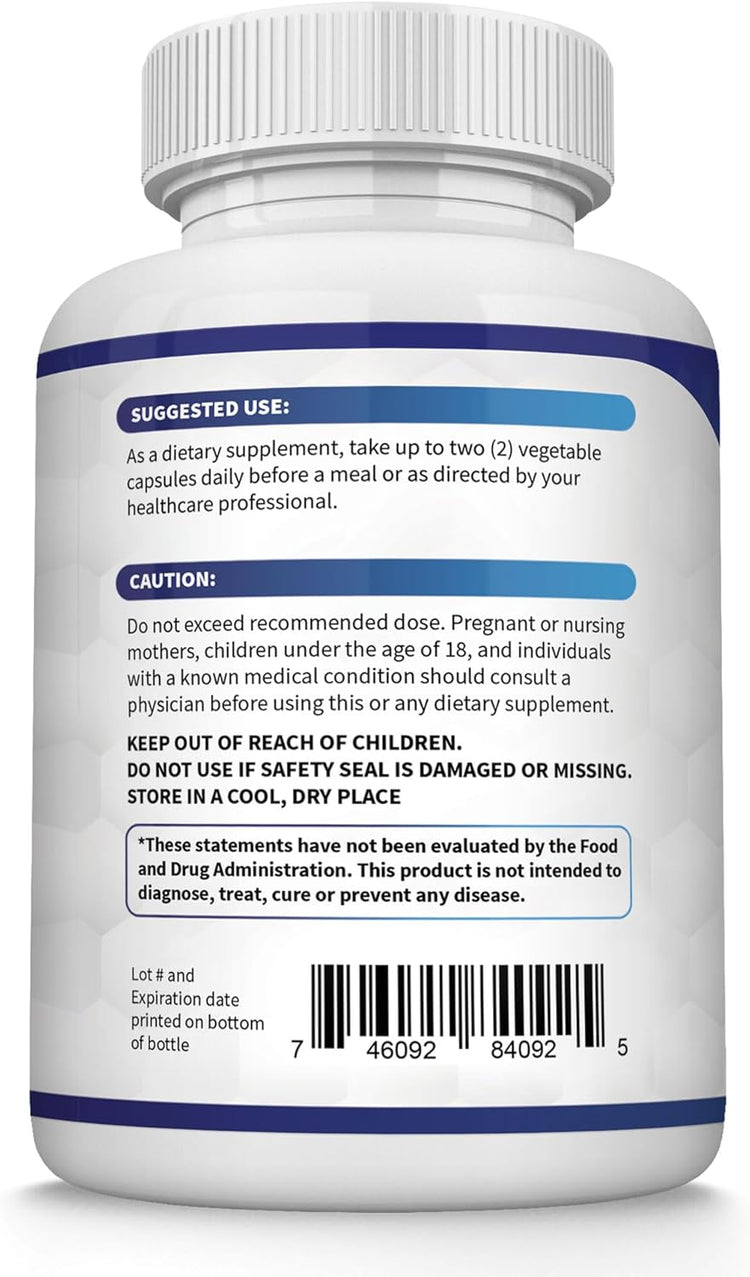 Magnesium Complex Supplement 8 Elemental 1000Mg - Magnesium Glycinate, Citrate, Malate, Taurate, Chelated for Easy Absorption for Bones, Muscle, Recovery, Energy, Vegan Non-Gmo 90 Capsules