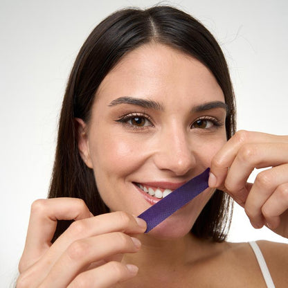 Purple Teeth Whitening Strips Improve Dental Yellowing Oral Cleaning Gel Teeth Bright Stain for Lasting Bright Smile