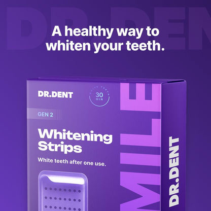 Purple Teeth Whitening Strips Improve Dental Yellowing Oral Cleaning Gel Teeth Bright Stain for Lasting Bright Smile