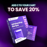 Purple Teeth Whitening Strips Improve Dental Yellowing Oral Cleaning Gel Teeth Bright Stain for Lasting Bright Smile