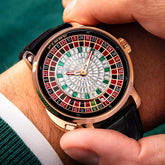 Design New NH35A Mechanical Watches Men Push Button Turn Russian Roulette Game Sapphire Mirror Diamond Dial Men&