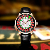 Design New NH35A Mechanical Watches Men Push Button Turn Russian Roulette Game Sapphire Mirror Diamond Dial Men&