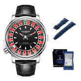 Experience Luxury with the Men’s Fully Automatic Mechanical Roulette Wheel Watch - Model 1001