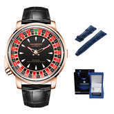 Experience Luxury with the Men’s Fully Automatic Mechanical Roulette Wheel Watch - Model 1001