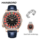 Experience Luxury with the Men’s Fully Automatic Mechanical Roulette Wheel Watch - Model 1001