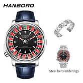 Experience Luxury with the Men’s Fully Automatic Mechanical Roulette Wheel Watch - Model 1001
