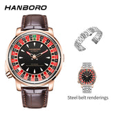 Experience Luxury with the Men’s Fully Automatic Mechanical Roulette Wheel Watch - Model 1001