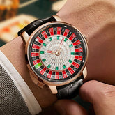 Design New NH35A Mechanical Watches Men Push Button Turn Russian Roulette Game Sapphire Mirror Diamond Dial Men&